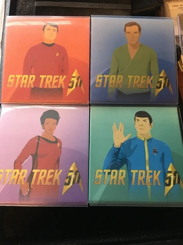 2016  Canada, RCN $10 Dollar "Star Trek Series"(4)  1/2- Oz  .999 Ag Silver,