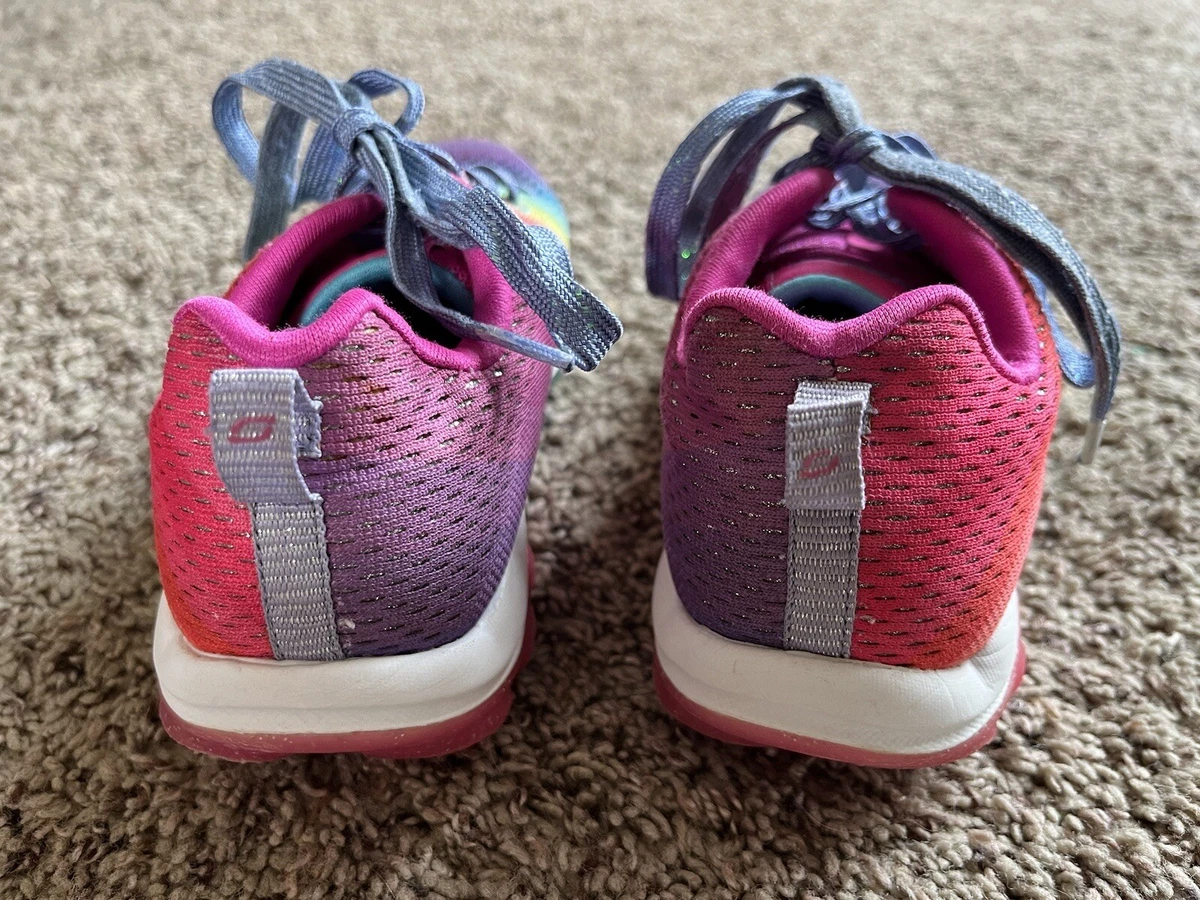 Skechers Girls Skech Air Rainbow Drops Air Cooled Memory Foam Sneakers Size 13