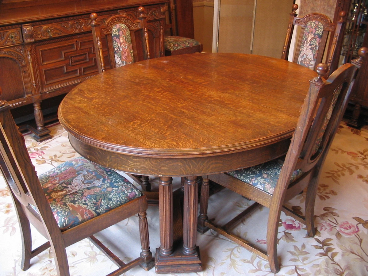 Antique dining room suites hot sale
