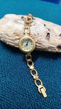 Vintage Guess White Face Womens Goldstone Watch Branded