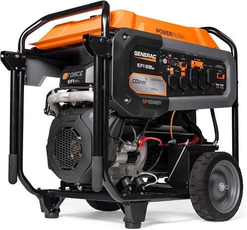 Generac GP15500EFI 816cc EFI 15,500 Watt Gas Powered Portable Generator 7705