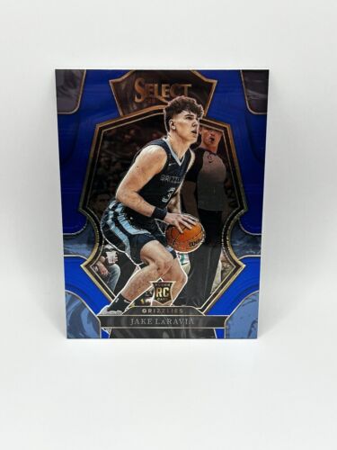 2022-23 Panini Select Jake LaRavia Premier Level Blue Prizm RC Rookie #175 SP