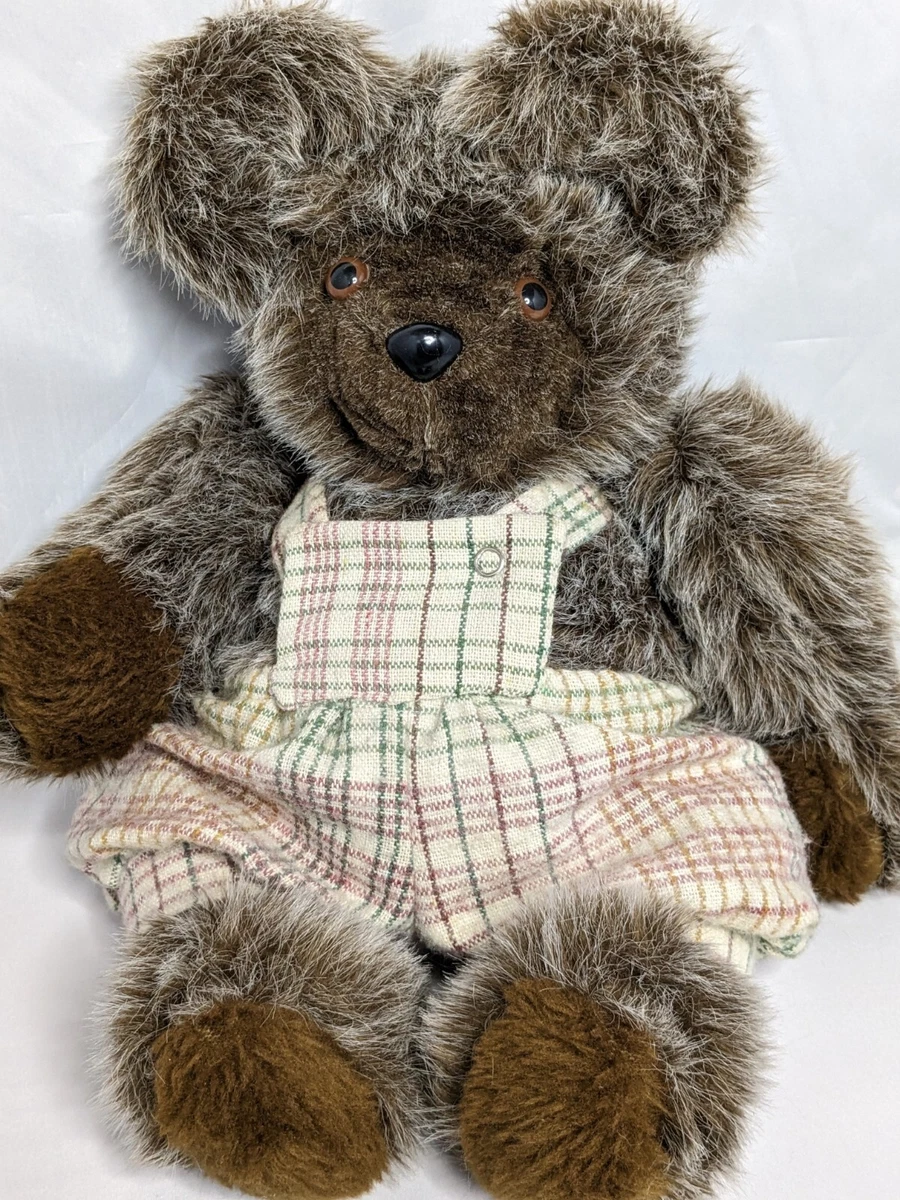 VTG Unusual Jointed Teddy Bear Plush Toy Stuffed Animal in Wool