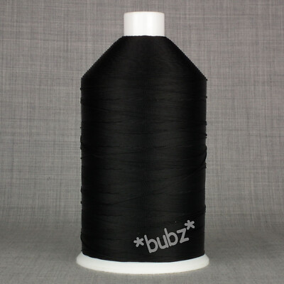 SUPER STARK VERKLEBTES NYLON NÄHGARN 12 TKT 2.000m SCHWARZ LEDER REPARATUR 12S