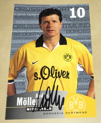 Andreas Möller Orig. signierte Autogrammkarte BVB Dortmund Autogramm 1999/00 #17