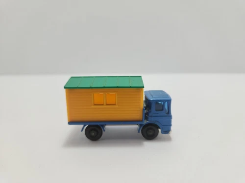 VINTAGE Matchbox Lesney # 60 Site Hut Truck Blue Diecast Toy Cars-Trucks-Vans