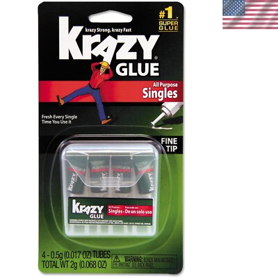 All-Purpose Super Glue with Fine Tip, 4 Count - Quick Repair Solution