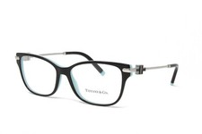 Tiffany Co. Eyeglasses Women's Frame TF2207 8055 Black on Tiffany Blue 54mm