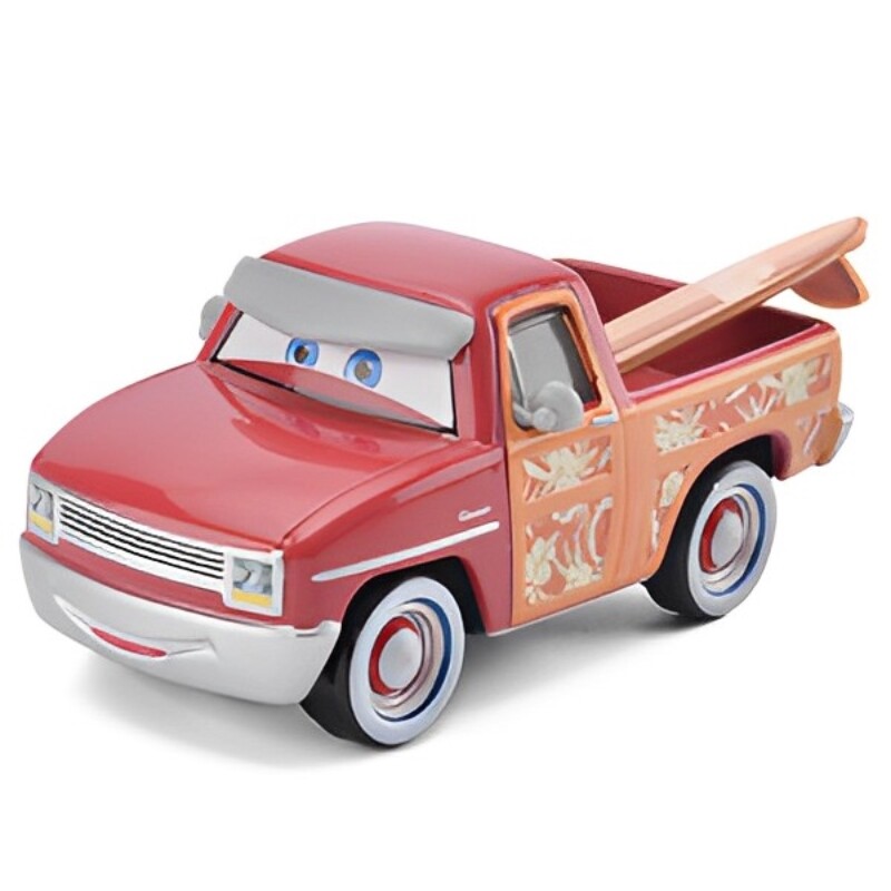 Disney Cars Movie Toys Surfin’ Pickup John Lassetire Diecast Toy Car 1:55 Loose