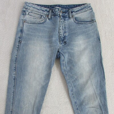 Ksubi Jeans Womens W28 L27 Light Blue Skinny Ankle Denim Mid Spray 