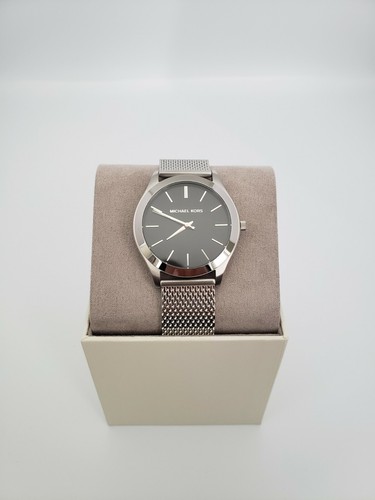 Michael Kors Men's Slim Runway Silver 