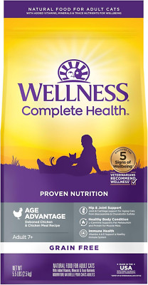 Complete Health Natural Grain-Free Age Advantage Senior Dry Cat Food, Deboned Ch