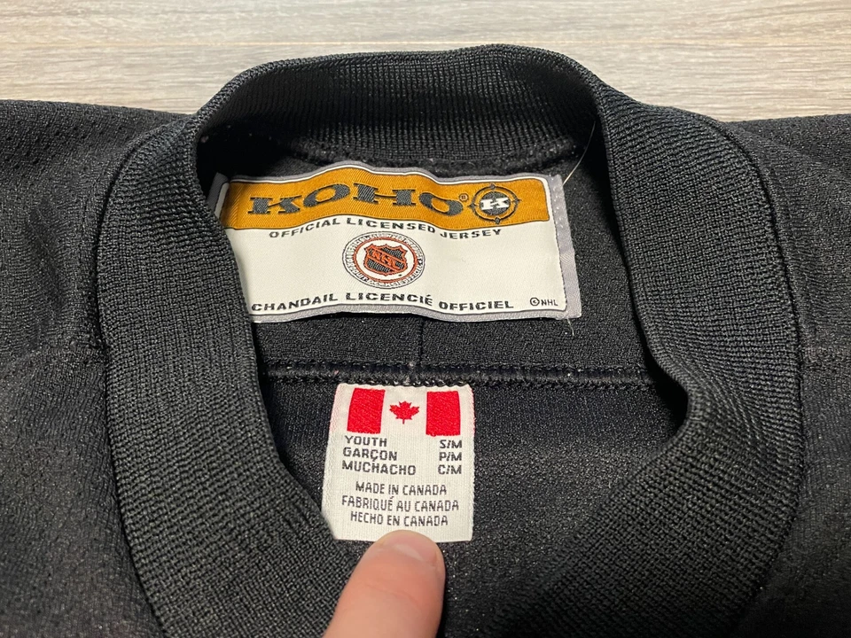 Camiseta deportiva de hockey Jaromir Jagr #68 Pittsburgh Penguins auténtica cosida Koho juvenil S/M Foto 4 de 4