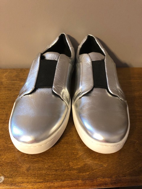 dkny silver sneakers