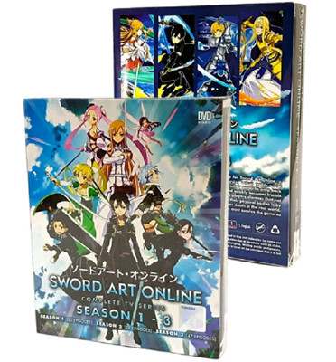 Sword Art Online DVD Season 1 2 3 Complete Season Tv Series Anime English Dubbed