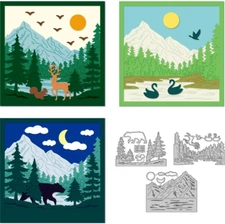 9 Styles Forest Animals Cutting Dies Card Making Son Moon Summer Die Cut Carbon 