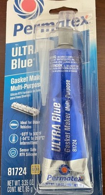 Lot of 3, Permatex Ultra Blue Multi Purpose Gasket Maker 81742 3.35 Oz. 
