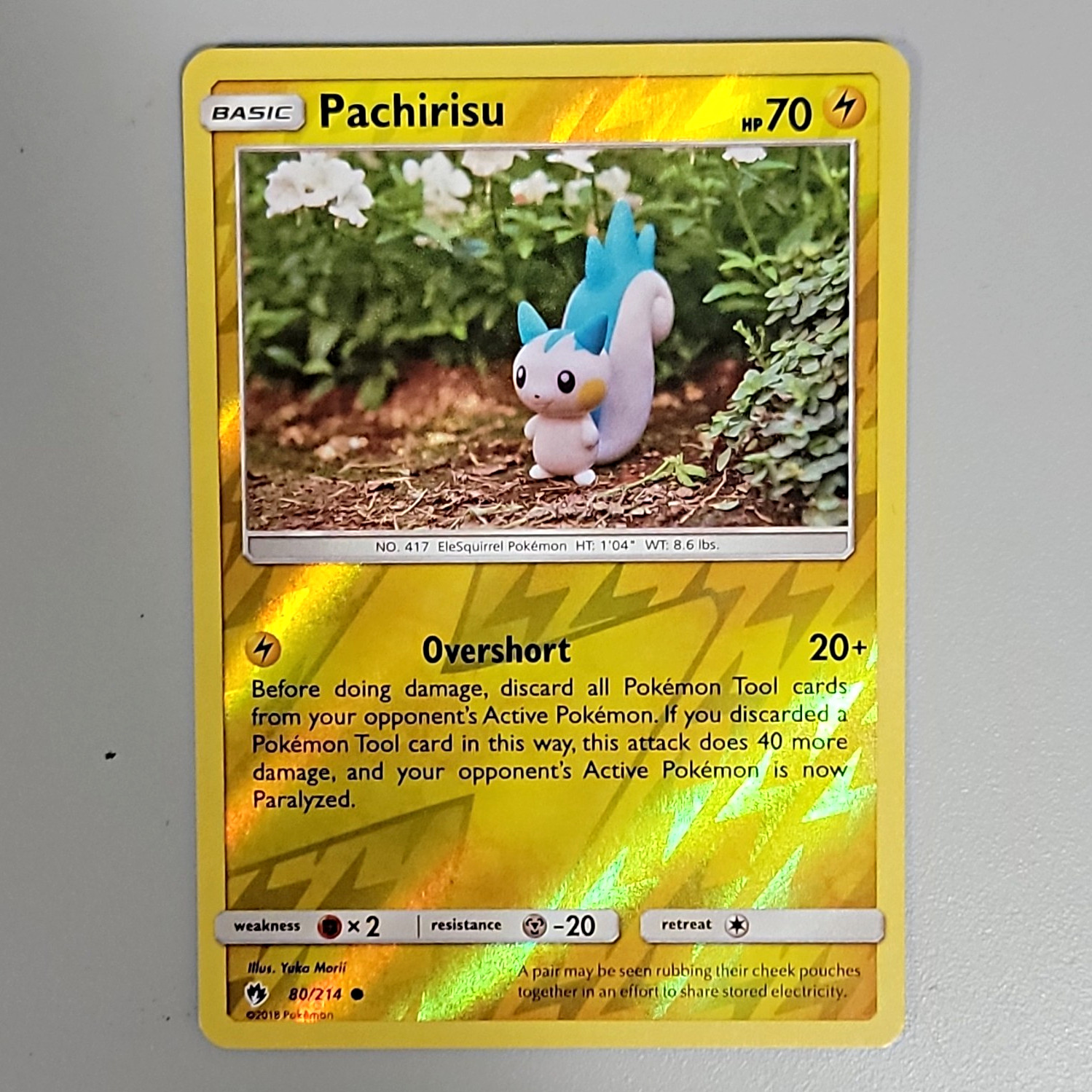 Pokémon Pachirisu SM-Lost Thunder 80/214 Reverse Holo TCG
