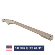 22fret 25.5 inch Left hand Maple Guitar Neck Scale Bolt on Dot Inaly
