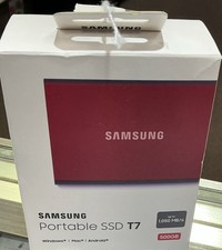 SAMSUNG Portable SSD T7 500 GB- New