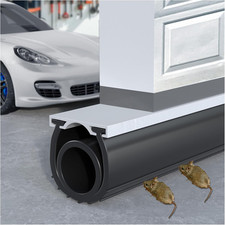 Premium Garage Door Bottom Seal - 16.5Ft Weatherproof EPDM Rubber, Easy Install,