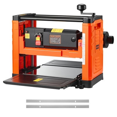 VEVOR Thickness Planer Two-Blade Power Benchtop Planer Woodworking 1800W 13 in