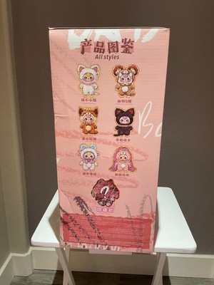 AI 800% Baby Three Pink Bunny Plush Liquid Gold Eyes Authentic