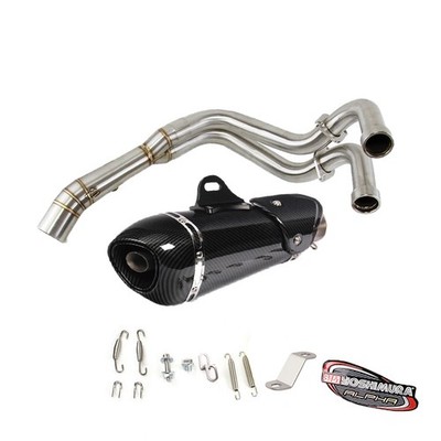 For Yamaha MT-07 FZ07 XSR700 YZF R7 Full Exhaust System Front Header Tip Muffler