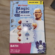 Mr. Clean Magic Eraser Sponge, Bathroom 7 Count Pack of 1 , lavender
