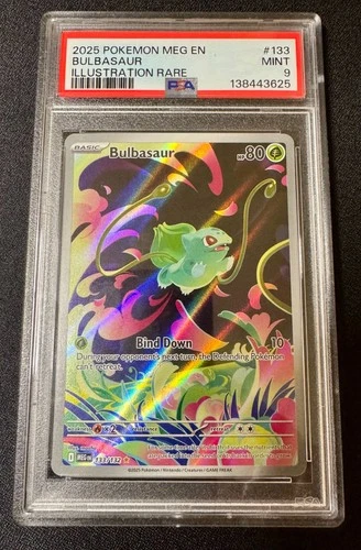 Bulbasaur 133/132 Mega Evolution Holo PSA 9