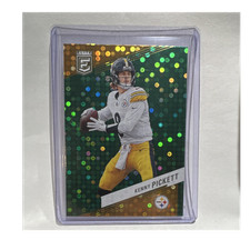Panini 2023 Donruss Elite Football Kenny Pickett Green Disco #65 Steelers