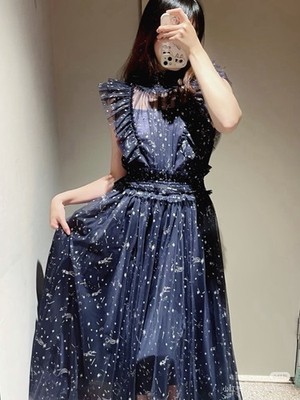 New2025 SNIDEL  chacott Tulle blouse(size m)+Tulle Skirt (size s) Three-piece