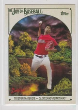 2023 Topps Bob Ross Joy of Baseball TRISTON McKENZIE Cleveland Guardians #6