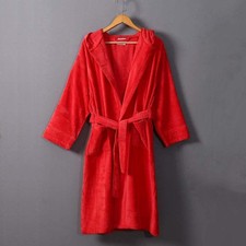 100 Terry Cotton Velour Hooded Kids Bathrobe