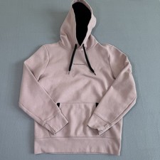Hollister California Mens Tan/Pink Hoodie Pullover Black Accents