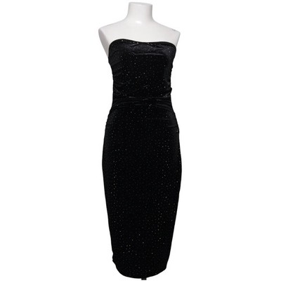 Noisy May, Abendkleid, Größe: M, Schwarz, Gepunktet, Samt, Damen #GAD
