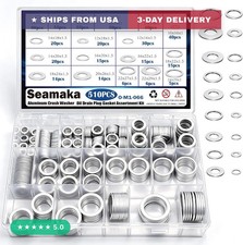 580pcs Oil Crush Washer18 Sizes Oil Drain Plug Gaskets Assortment Kitautomotiv