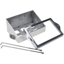 Speedway Polished Cast Aluminum Battery Box Mount Kit