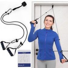 Shoulder Pulley Over The Door Physical Therapy System, Exercise Black