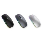 Kabellose Maus Batterieanzeige Bluetooth Funk LED Aufladbar PC Mac Laptop Tablet
