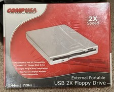 Comp USA USB 2X 3.5 Floppy Drive   External P...
