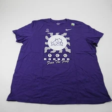 TCU Horned Frogs Nike Short Sleeve Shirt Men's Purple New
