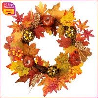 Herbstkranz 40Cm TüRkranz FüR HaustüR Dekoration Herbst Deko Kranz