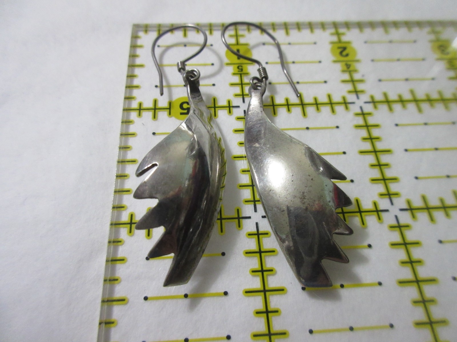 Signed AA-60 MEXICO Solid Sterling Silver Dangles… - image 5