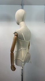AGENT PROVOCATEUR RARE SEXY VINTAGE CREAM LOVE BASQUE CORSET SIZE 95E