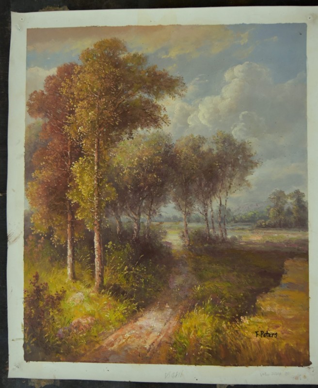 Original Oil Painting On Canvas~Country Road To Home