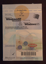 1998 Vintage Microsoft Windows NT Workstation 95 Installation Guide Sealed NEW