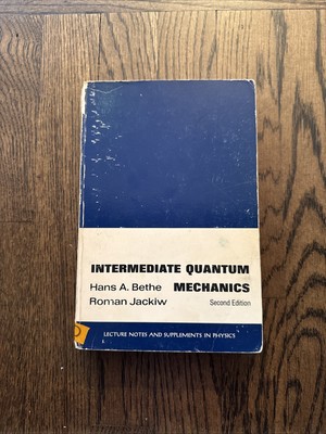 Intermediate Quantum Mechanics Hand Bethe 2nd Ed Paperback Book 1968