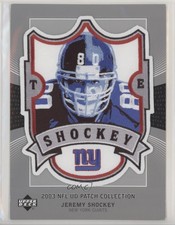 2003 Upper Deck UD Collection Souvenir Jeremy Shockey #JS Jumbo Patch 8yu