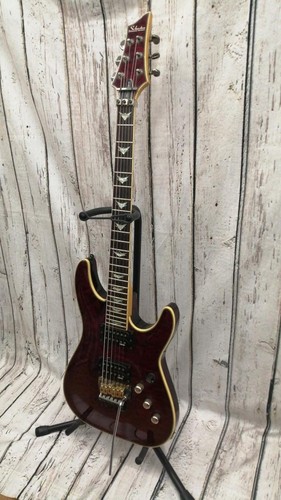 SCHECTER OMEN EXTREME-6 FRT corps en acajou d'occasion manche en érable touche en palissandre - Photo 1/8